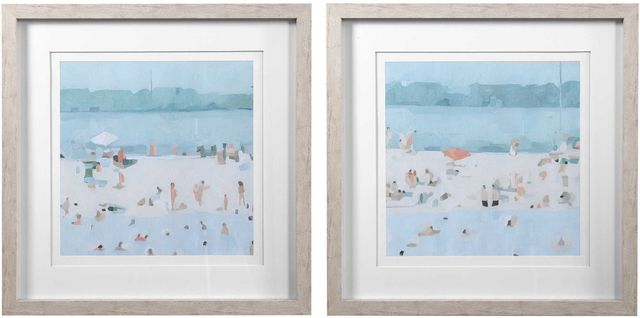 Uttermost® Sea Glass Sandbar 2-Piece Framed Prints-0
