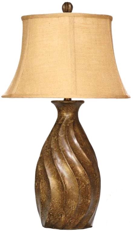 H & H Lamp Leather Lamp