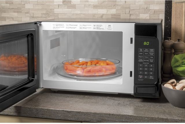 GE® 1.1 Cu. Ft. Black Countertop Microwave 1