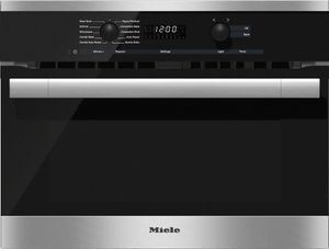 Miele 24" Clean Touch Steel Built in Wall Oven
