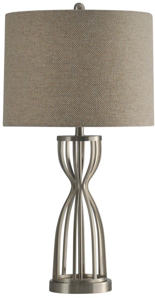 StyleCraft Caged Base Metal Table Lamp