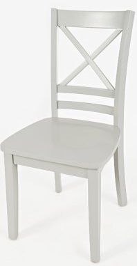 Jofran Inc. Simplicity Dove “X” Back Dining Room and Kitchen Side Chair