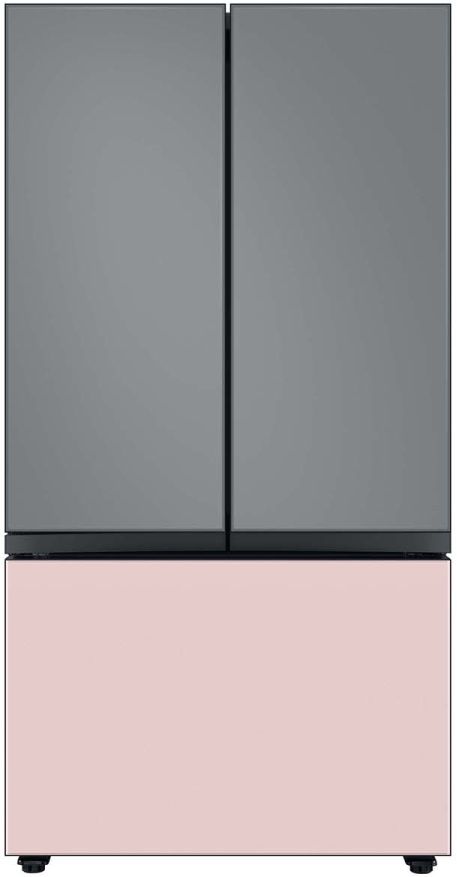 Samsung Bespoke 36" Pink Glass French Door Refrigerator Bottom Panel 3