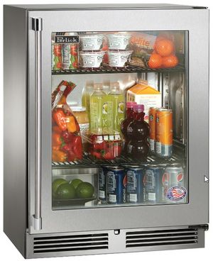 Perlick® Marine Shallow 24" Panel Ready Refrigerator with Glass Door