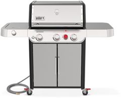 Weber® Genesis S-335C Stainless Steel Freestanding Natural Gas Grill