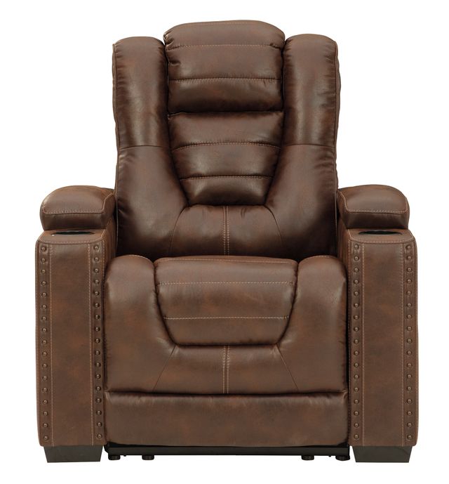 Signature Design by Ashley® Owner's Box Thyme Power Recliner with Adjustable Headrest-0