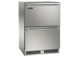 Perlick® Signature Series 24" Stainless Steel Outdoor Under-Counter Refrigerator 