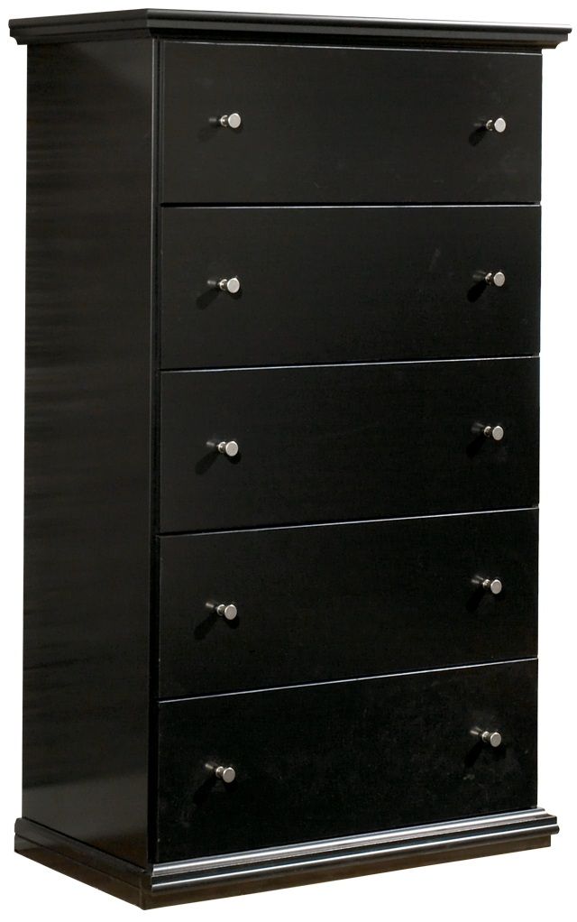Signature Design by Ashley® Maribel 5-Piece Black King Panel Bed Set 4
