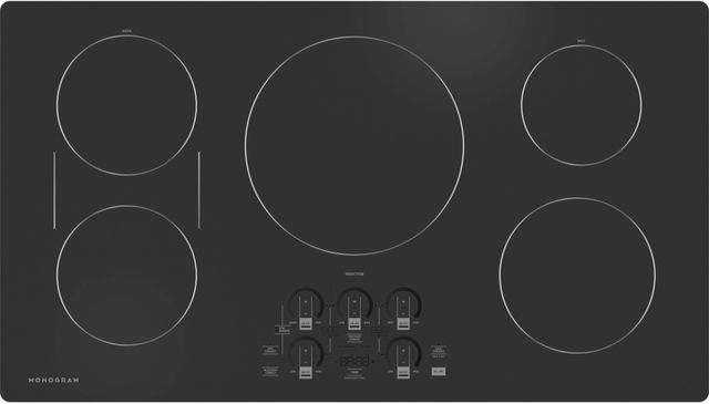 Monogram® 36" Silver Induction Cooktop 0