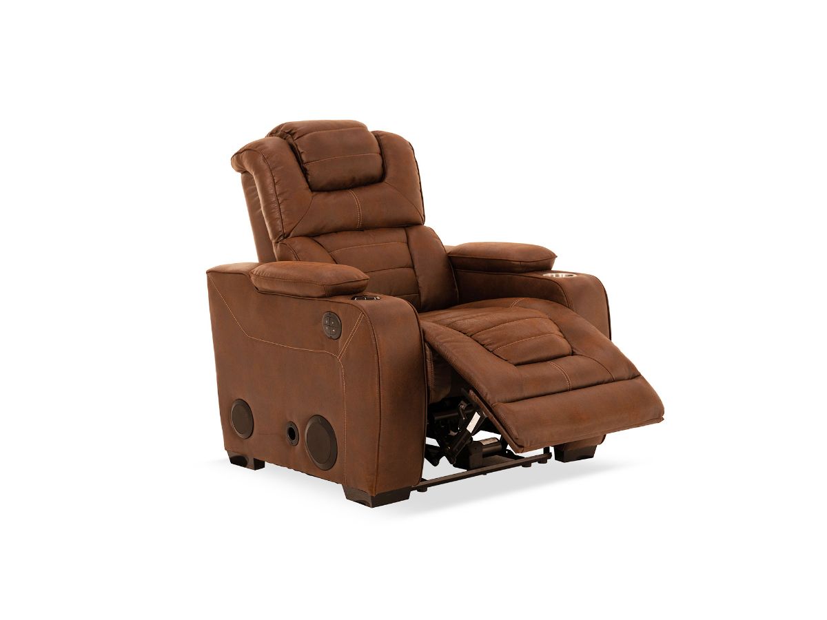 Bonnlo Folding Recliner Chair Pack 2(Brown)