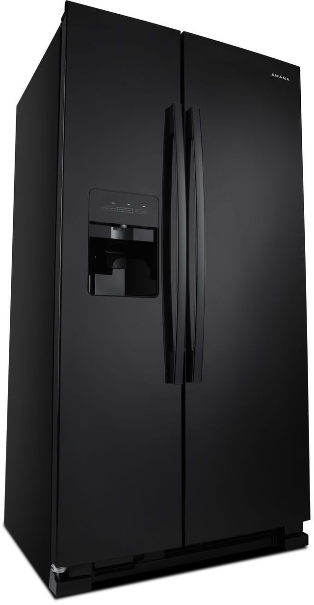 Amana® 24.6 Cu. Ft. Black Side-By-Side Refrigerator 3