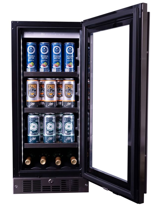 Silhouette® 3.1 Cu. Ft. Stainless Steel Frame Beverage Center-3