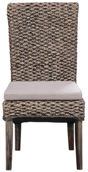 Coast2Coast Home™ Aspen Court 2-Piece Warm Neutral Sea Grass Dining Chair Set-1