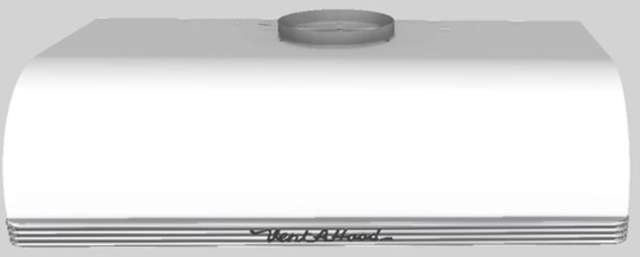 Vent-A-Hood® 36" White Retro Style Under Cabinet Range Hood 0