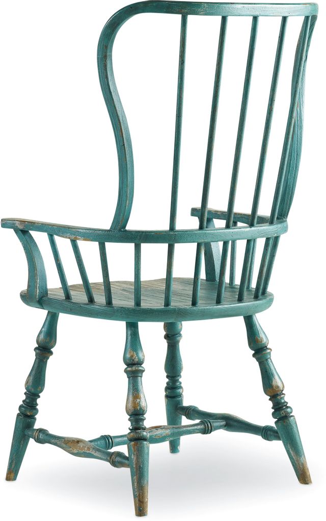Hooker® Furniture Sanctuary Blue Spindle Arm Chair 1