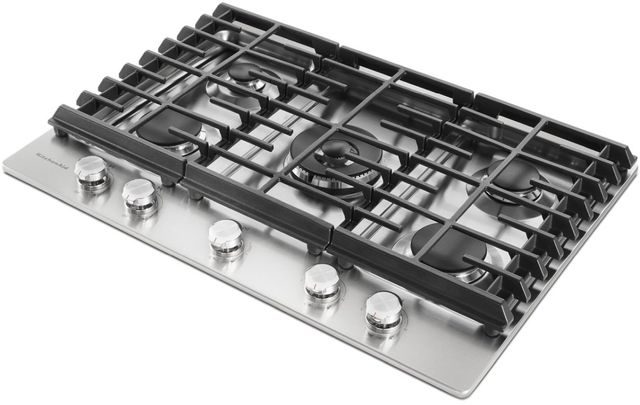 KitchenAid 30-inch Built-in Gas Cooktop with Griddle KCGS950ESS