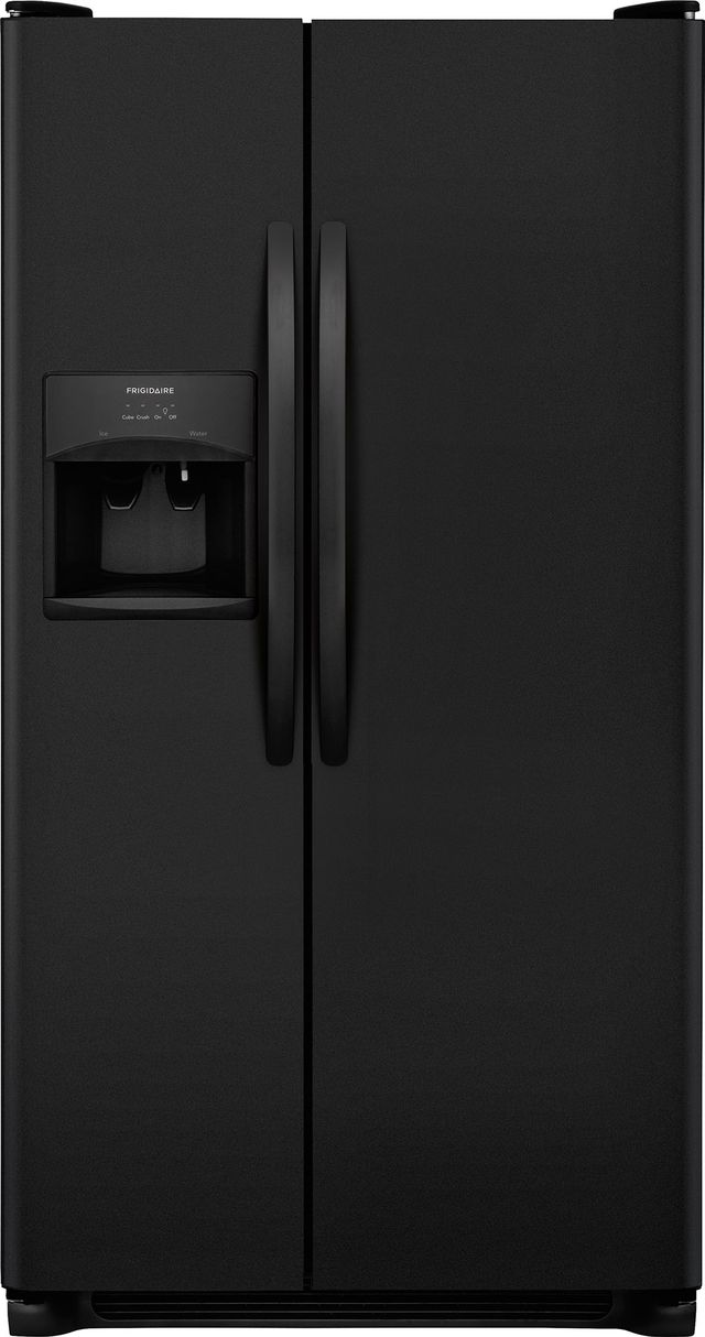 Frigidaire® 25.5 Cu. Ft. Ebony Black Standard Depth Side By Side Refrigerator