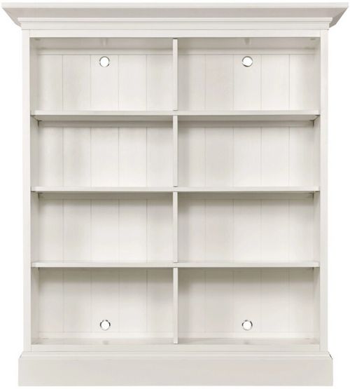Hammary® Structures White Double Mid Height Bookcase
