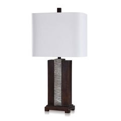 Style Craft Barbados and Platinum Table Lamp