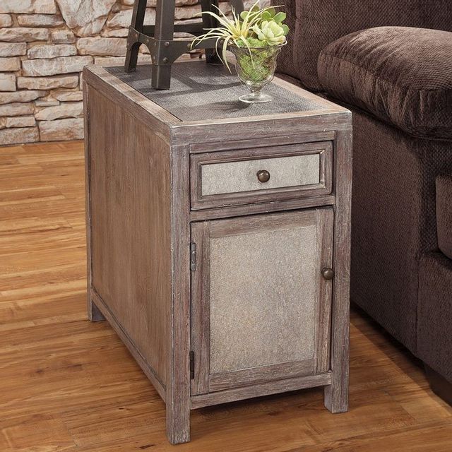 Signature Design by Ashley® Tamilo Grayish Brown Chairside End Table 1
