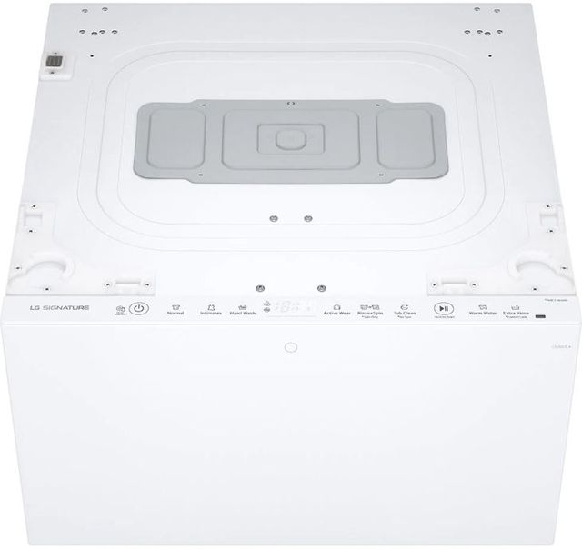 LG Signature SideKick™ 0.7 Cu. Ft. White Pedestal Washer 5
