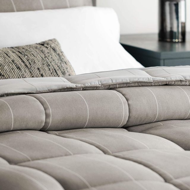 Malouf® Woven™ Chambray Birch Twin XL Comforter Set 4