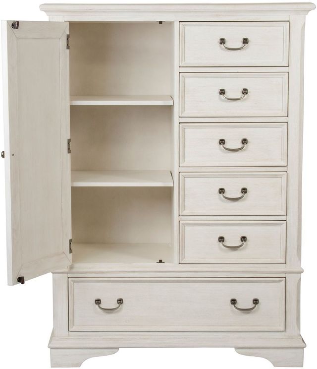 Liberty Furniture Bayside Antique White Gentleman's Chest-1
