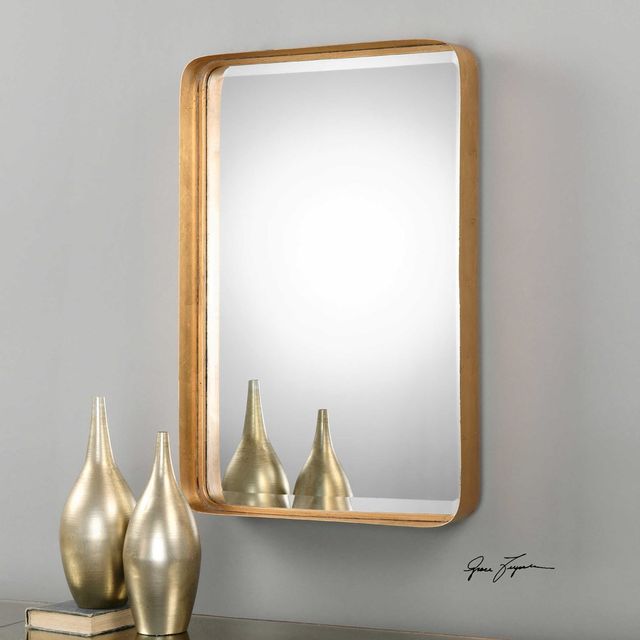 Uttermost® by Grace Feyock Crofton Antique Gold Mirror-3