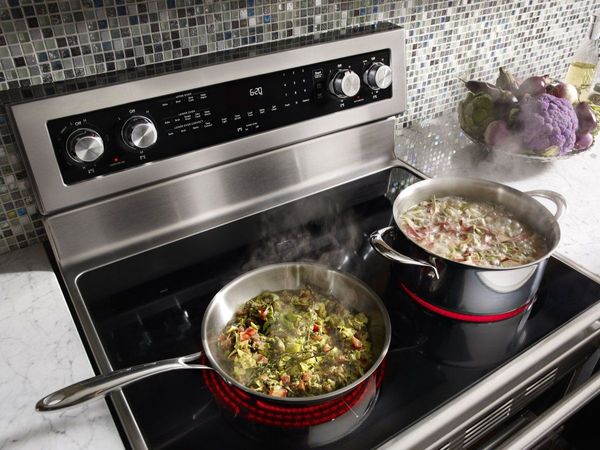 KitchenAid 30" Stainless Steel Free Standing Electric Double Oven Range