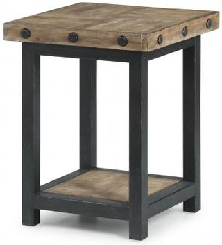 Flexsteel® Carpenter Black/Light Brown Chairside Table