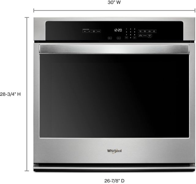 Whirlpool® 30" Stainless Steel Electric Built In Single Oven -Clearance -ID: P215518 8