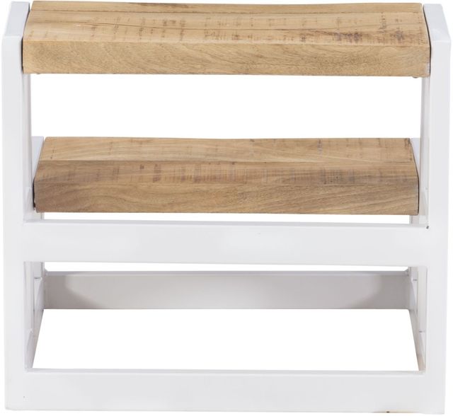 Powell® Blythe Natural/White Bed Steps-3