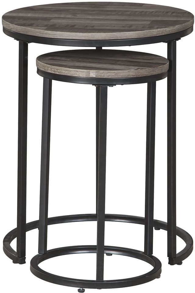 Signature Design by Ashley® Briarsboro 2-Piece Gray Washed Accent Tables-2