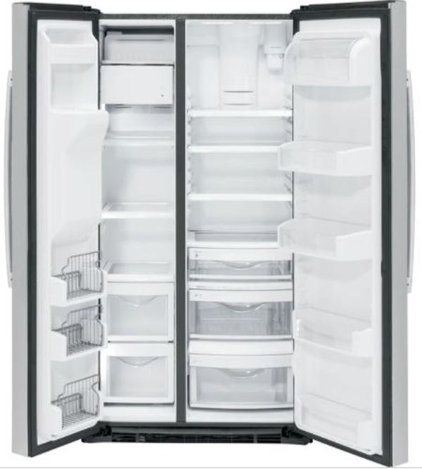 GE Profile™ 25.3 Cu. Ft. Stainless Steel Side-by-Side Refrigerator (S/D) 2