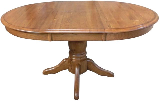 TEI Harvest Brown 30" Pedestal Dining Table