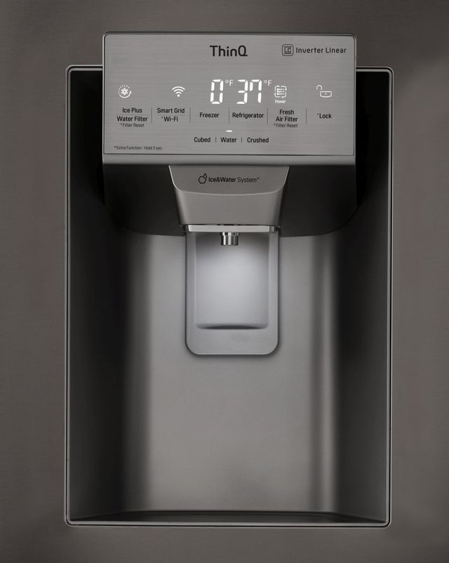 LG 21.9 Cu. Ft. PrintProof™ Black Stainless Steel Counter Depth French Door Refrigerator 8