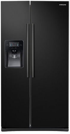 Samsung 25 Cu. Ft. Side-By-Side Refrigerator-Black 0