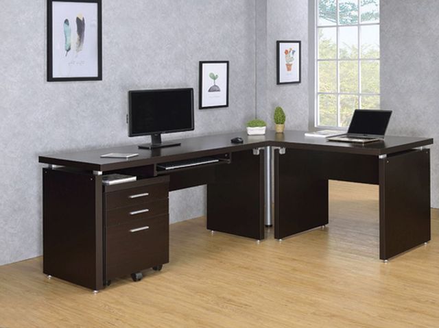 Coaster® Skylar 4-Piece Cappuccino Desk Set