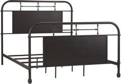 Liberty Furniture Vintage Distressed Black King Metal Bed