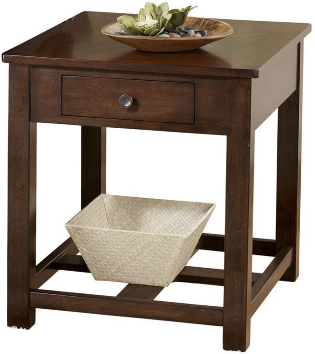 Signature Design by Ashley® Marion Dark Brown End Table 0