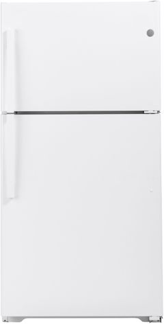 GE® 33 in. 21.9 Cu. Ft. White Top Freezer Refrigerator