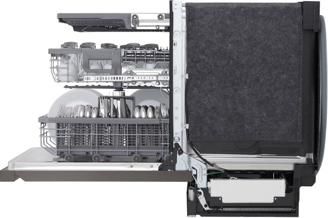 LG 24" PrintProof™ Black Stainless Steel Built In Dishwasher-2