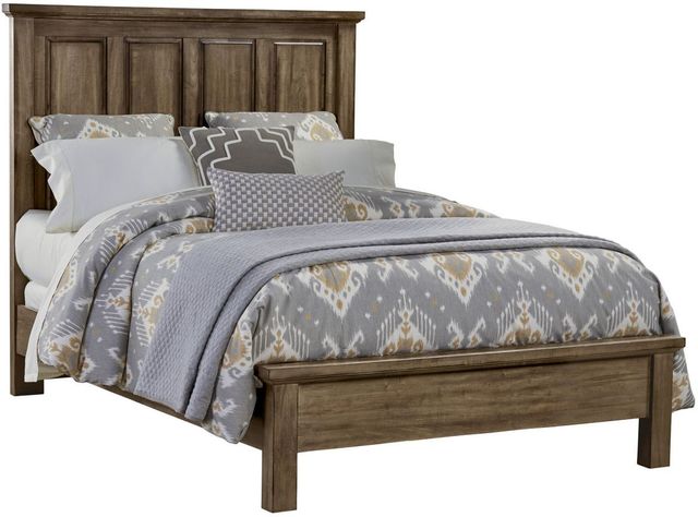 Vaughan-Bassett Maple Road Maple Syrup Queen Mansion Bed 0