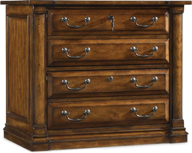 Hooker® Furniture Tynecastle Warm Chestnut-Colored Alder Filing Cabinet 0