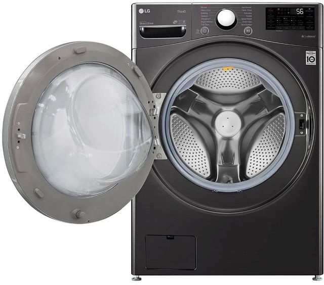LG 4.5 Cu. Ft. Black Steel Washer Dryer Combo-2
