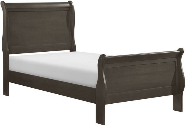 Homelegance® Mayville Stained Gray Twin Sleigh Bed