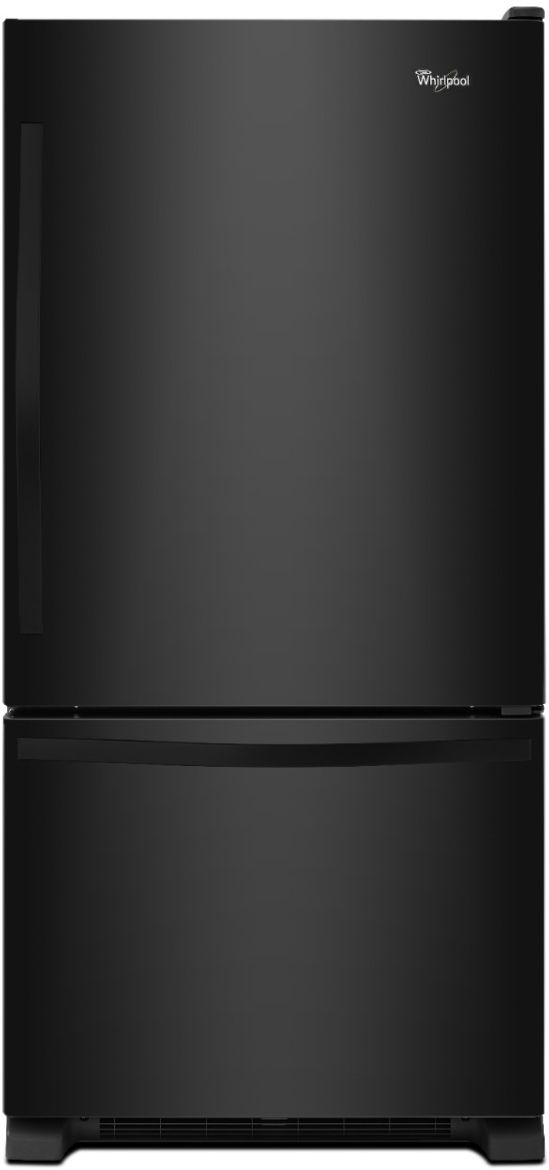 Whirlpool® 18.7 Cu. Ft. Black Bottom Freezer Refrigerator