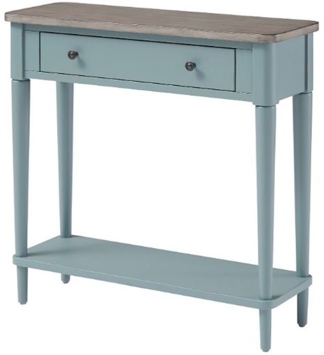 Null Furniture 6618 Indigo/Gray Birch Console Table