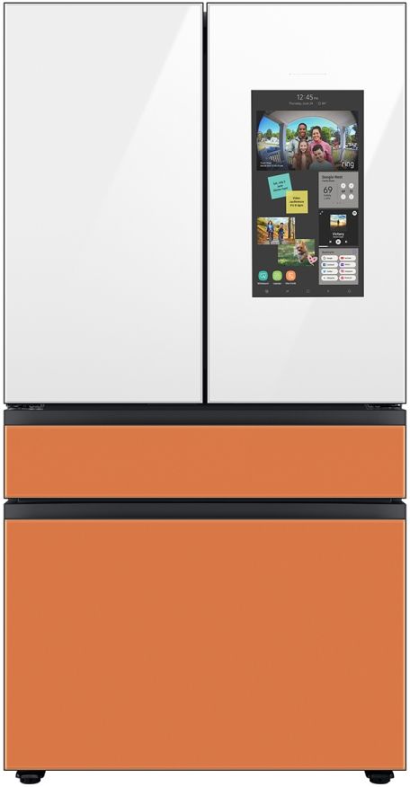 Samsung Bespoke 18" White Glass French Door Refrigerator Top Panel 4
