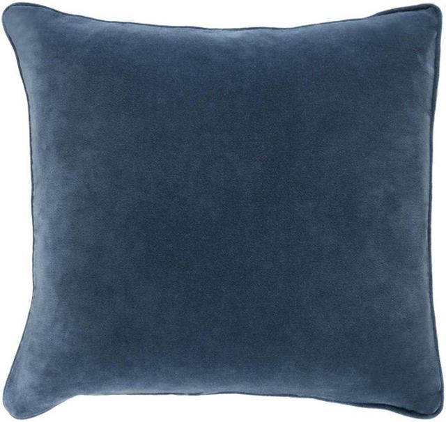 Surya Safflower Navy 20"x20" Pillow Shell with Polyester Insert-0